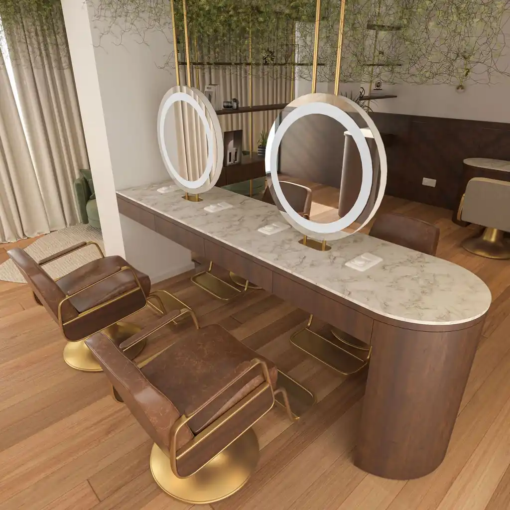 Contemporary salon interior